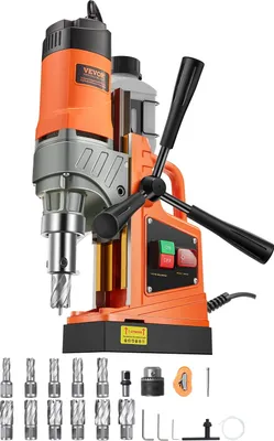 Immagine prodotto di Carotatrice professionale Carotatrice magnetica Forza magnetica 12500 N, 850 giri/min 1450 W Carotatrice magnetica Diametro di foratura massimo 40 mm, sistema di carotaggio magnetico per la costruzione di navi, ponti ecc. Diametro di foratura, sistema di carotaggio magnetico per la costruzione di navi, ponti ecc. Arancione