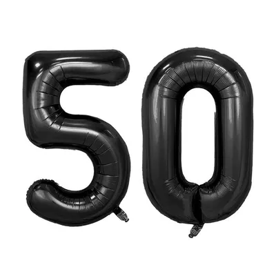 Produktbild von Set -Folienballon - Schwarz/40inch - 5 + 0