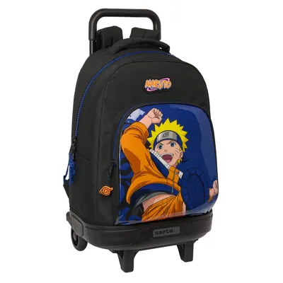 Immagine prodotto di Zaino scuola con ruote Naruto Ninja Blue Black 33 x 45 x 22 cm