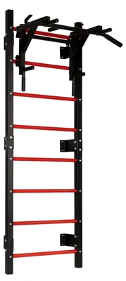 Obrázek produktu pro MOVEPRO TH-GL215 Gymnastické žebřiny s hrazdou 215 cm, černo-červené
