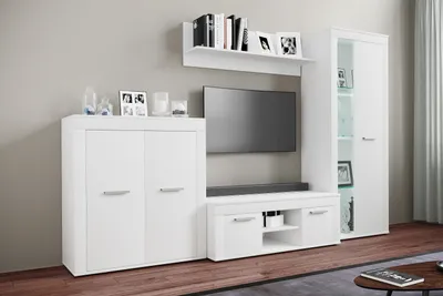 Produktbild von VCM TV Möbel | 4-tlg. Wohnwand mit ausreichend Stauraum | Fernsehschrank | Anbauwand – Usilo L