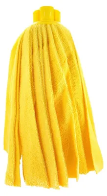 Immagine prodotto di Mop per pavimenti - Microfibra - Strisce piatte - Giallo - Per tutti i tipi di pavimento