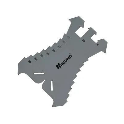 Immagine prodotto di FREUND sagoma di marcatura in lamiera d'acciaio inox strumento di marcatura delle cuciture in piedi