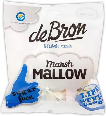 Produktbild von de Bron Marshmallow sugarfree 75g