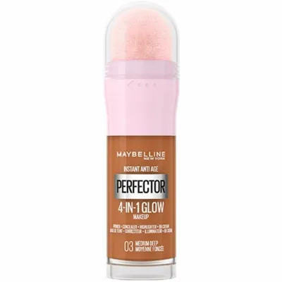 Produktbild von Maybelline New York Instant Anti-Age Perfector 4-in-1 Glow – Medium Deep – Grundierung, Concealer, Highlighter und BB-Creme in 20 ml