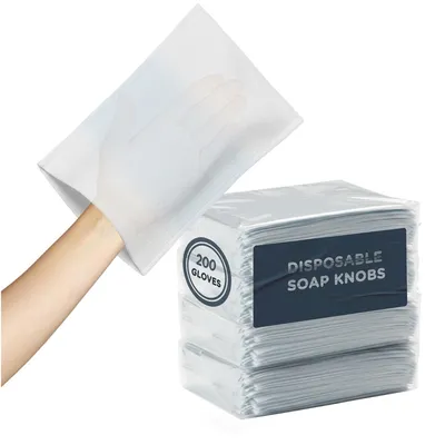 Obrázok produktu pre KediLife jednorazové mydlové rukavice - 200× mydlom napustené rukavice pre seniorov