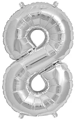 Image de Ballon 8 argent