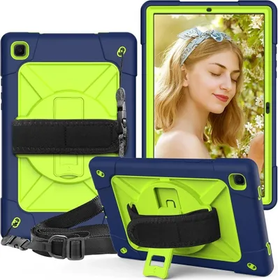 Immagine prodotto di Custodia per Samsung Galaxy Tab A7 10.4" con supporto e tracolla verde