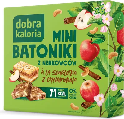 Produktbild von Mini-Cashew-Riegel Nach Apfelkuchen-Art 102 G Dobra Kaloria