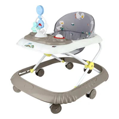 Image de 4in1 Babywalker pliable Trotteur avec musique et table de jeu réglable en hauteur Kaki