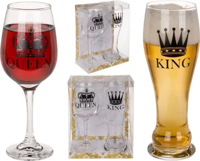 Produktbild von OOTB Trinkglas King & Queen für ca. 600 & 430 ml