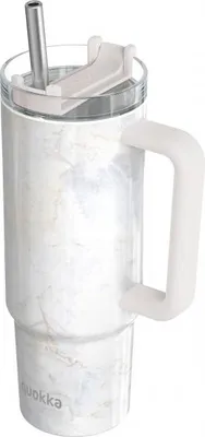 Produktbild von Quokka Vibe Smartgrip, Edelstahl Thermobecher Marmor, 880ml, 40372