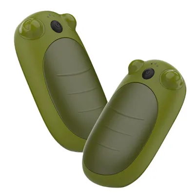 Produktbild von 2 Stück Handwärmer wiederaufladbar, magnetische Taschenheizer, elektrischer Handwärmer mit 3 Heizstufen, schneller Wärmeeffekt