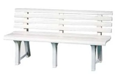Immagine prodotto di Panchina Da Giardino "Orchidea" Bianca - cm.49x145x74h. - peso kg.9,5
