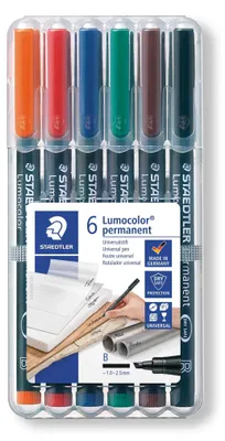 Produktbild von Staedtler Folienstift Lumocolor perm.B 6 ST