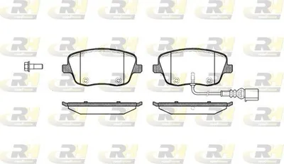 Produktbild von ROADHOUSE Bremsbeläge Satz Vorne Bremsklötze für VW POLO (9N) 2775.01