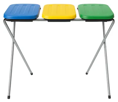 Produktbild von Aga Ständer für Müllsäcke 3x120 l Gelb, Blau, Grün