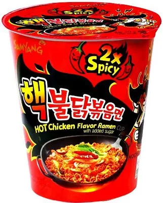 Produktbild von Samyang | Buldak Ramyun 2x Spicy - 70g - Bombastisch Scharfe Hähnchen - Instant - Koreanische Speise