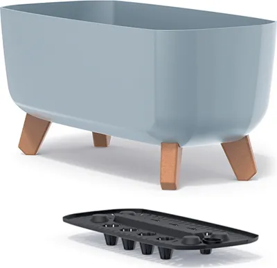 Obrázek produktu pro Květináč Zahrada Na Rostliny Na Nohou Pro Terasa Gracia Case 39 Cm - Světle Šedá