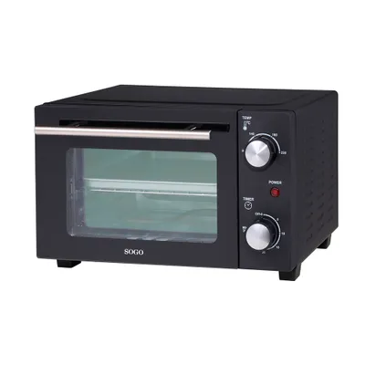 Produktbild von Sogo HOR-SS-10530, 10 l, Schwarz, Freistehend, Drehregler, 2 Scheibe(n), 800 W