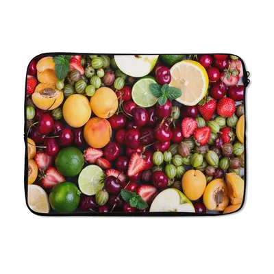 Produktbild von MuchoWow® Laptop Hülle 14 ZollObst - Farben - Sommer Laptoptasche - Laptoptasche - Stoßsicher - Schutzhaube