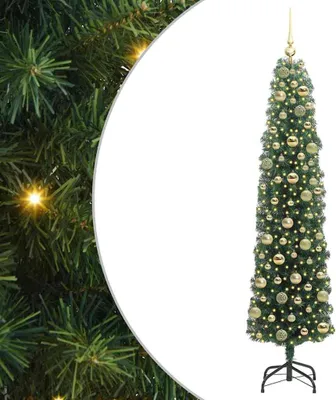 Image de Sapin de Noël artificiel Vert 180 cm PVC et acier et plastique