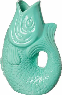 Produktbild von Giftcompany Geschenke Vertriebsgesellschaft mbH Monsieur Carafon Vase / Karaffe Fisch S mint cream 1,2l