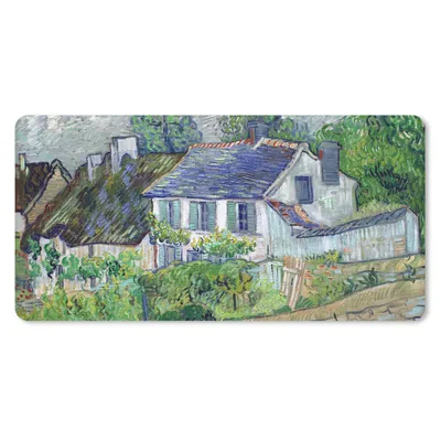 Produktbild von MuchoWow® Mauspad Mousepad Haus in Auvers - Vincent van Gogh 60x30 cm - Mousepads - Maus Mat - Pad - Mausunterlage - Nachhaltig