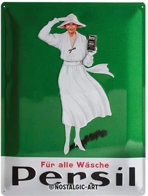Produktbild von Nostalgic-Art - Blechschild 30 x 40 cm - Persil - Weiße Dame Grün