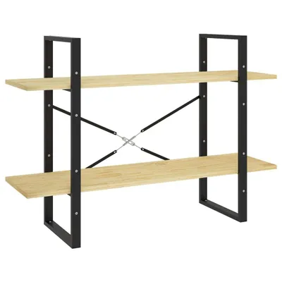 Obrázek produktu pro vidaXL Knihovna 2 police 100x30x70 cm masivní borovicové dřevo