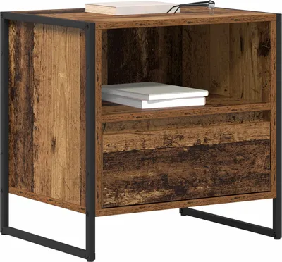 Obrázok produktu pre vidaXL Nočný stolík staré drevo 50 x 39,5 x 50 cm materiál na báze dreva