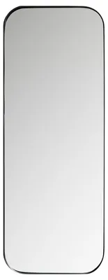 Produktbild von Woood Doutzen Wandspiegel Rechteckig - Spiegel Mit Schwarzem Metallrahmen - 110X40x5 Cm