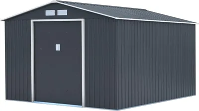 Image de Abri de jardin métal "Vegas" - 8,83 m² - Gris