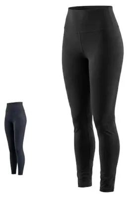 Zdjęcie produktu dla Legginsy do jogi damskie wysoki stan czarne treningowe sportowe