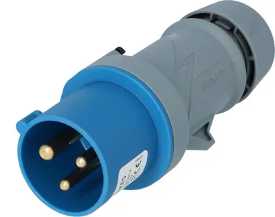Productafbeelding van Schwabe CEE-stekker, 230 V, 16 A, 3-polig, IP44, blauw