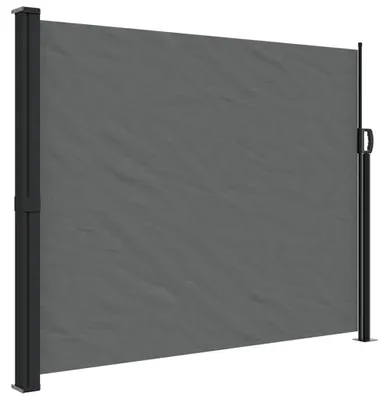 Image de vidaXL Marquise latérale extensible Anthracite 160x600 cm