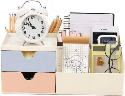 Produktbild von Famanu Büro-Organizer 8 Fächer - Kunststoff, Schwarz