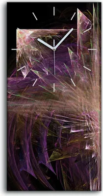 Produktbild von Dekor Leinwand Uhr Wandbilder 30x60 kunst Modern fraktales Kunst - weiße Hände