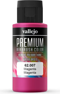 Premium Color Opaque Vallejo 62007 Magenta 60ml Airbrush Farbe