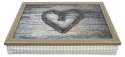 Produktbild von Mars & More Schosauflage - Herzdruck - Laptray - 43 x 33 cm