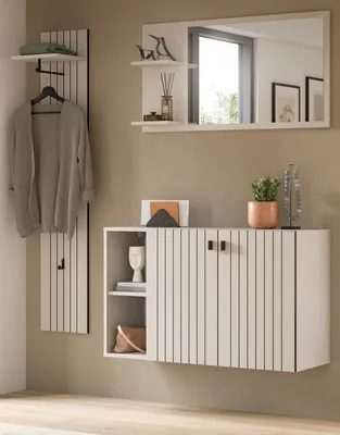 Produktbild von Garderobe Set 3-teilig "Loreno" in Kaschmir 152 x 192 cm