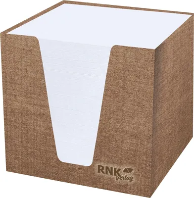 Produktbild von Notizklotz Eco92x92x92mm 70g/qm weiß 900 Blatt Packung mit 6 Stück