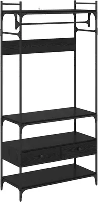 Produktbild von "2026 MODERNE" Kleiderschrank Schwarz Eichen-Optik 89 x 39 x 184.5 cm - Kleiderschränke CC5318720