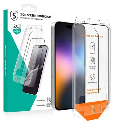 Image de Protection d'écran SiGN pour iPhone 17 Pro Max - Application facile grâce à son applicateur sans poussière