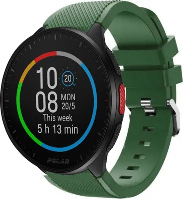 Produktbild von Strap-it Polar Pacer Silikonarmband (Armeegrün)