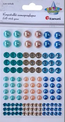 Produktbild von Titanum Selbstklebende Perlen Kristalle Bunt 460241