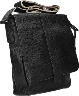 Produktbild von Schwarze Kunstleder Abendtasche Überschlagtasche 22,5x25,5x6,5 cm verstellbarer Schulterriemen