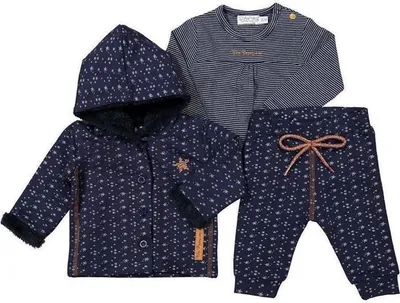 Produktbild von Dirkje 3 teiliges Set Hose Shirt Jacke marine 74