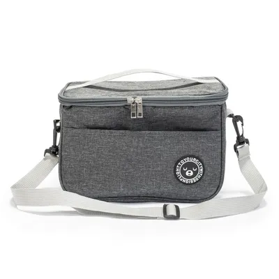 Produktbild von Thermotasche 7,5 L Kühltasche wasserdicht ideal für Camping & Reisen Grau