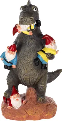 Produktbild von Birendy Figur, Dinosaurier, Zwerg, Gartenzwerg Gartenwichtel Deko Zwerg Wichtel - NF36730-61cm